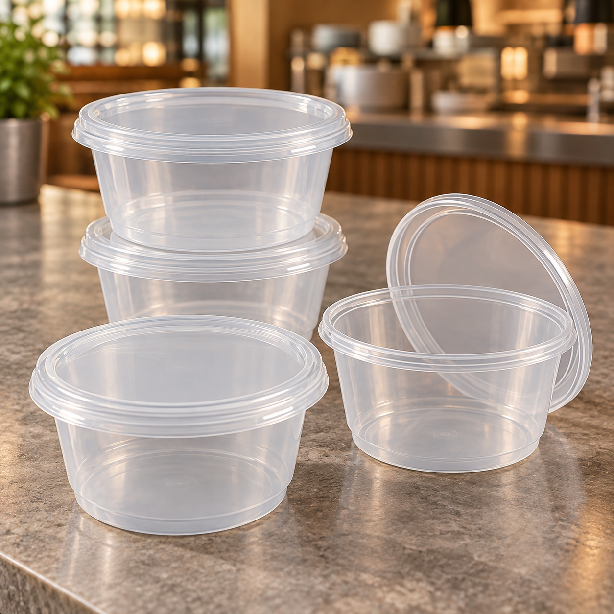 150ml PP Disposable Sauce Cup SKU WG93-5AB - Gallery Image