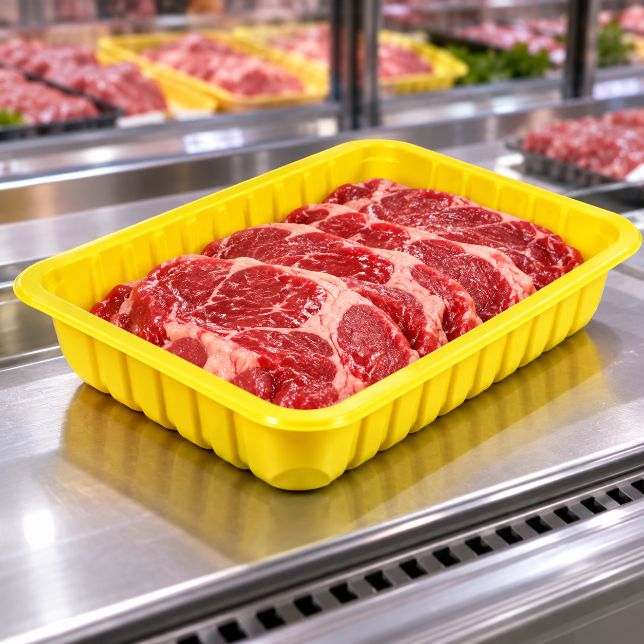 850ml PP 1-Compartment Film-Seal Food Tray SKU T4-850 food container