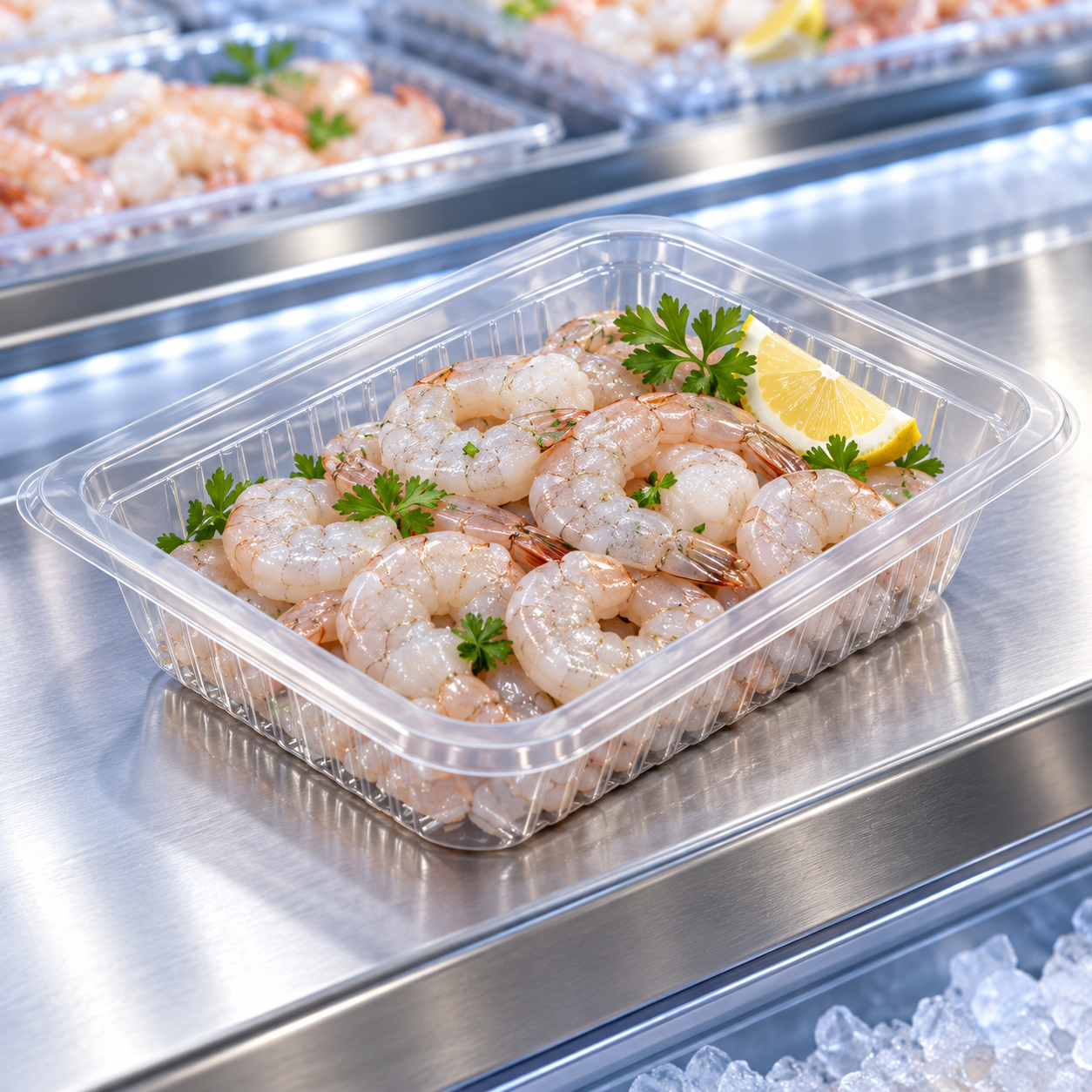 450ml PP 1-Compartment Film-Seal Food Tray SKU T4-450 food container