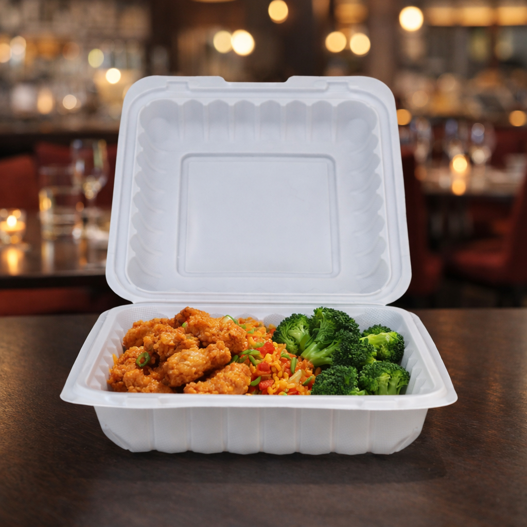 1200ml MFPP 1-Compartment Hinged Food Container SKU 901 food container