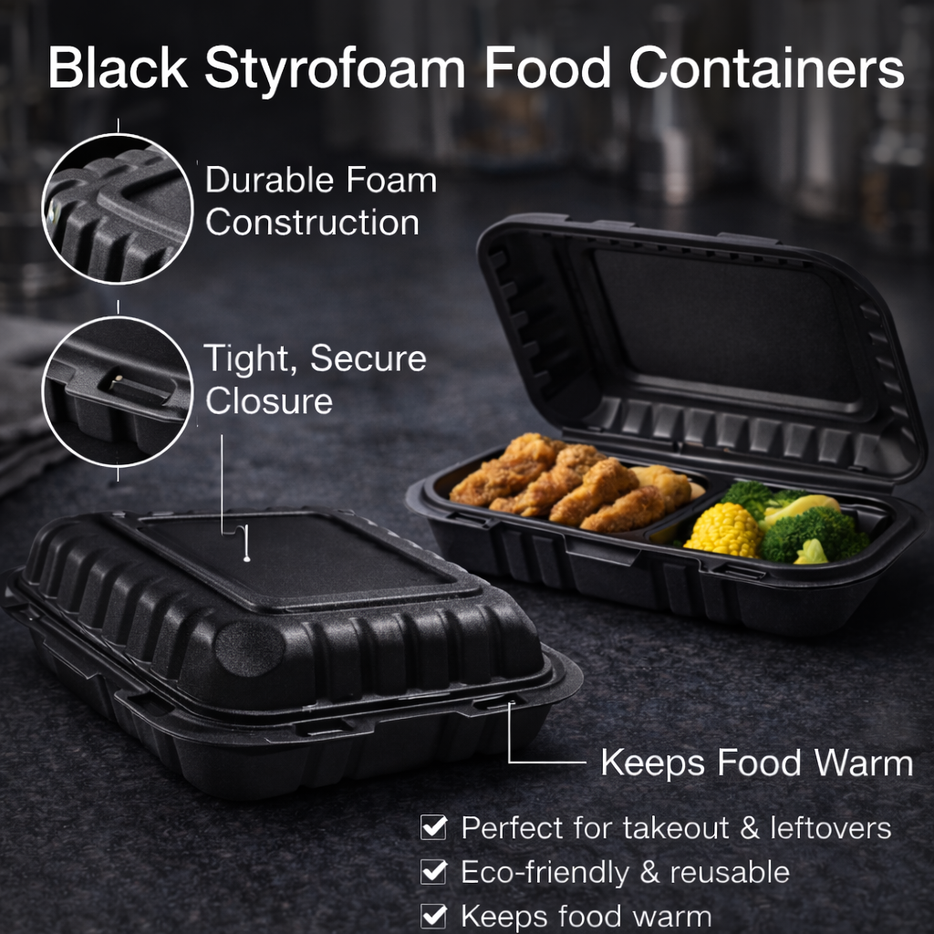 800ml MFPP 1-Compartment Hinged Food Container SKU 206 - Gallery Image
