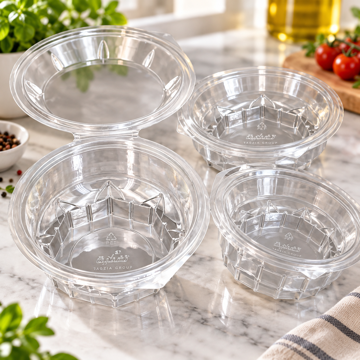 700ml PET Clear PET Food Container SKU PET-WL24A - Gallery Image