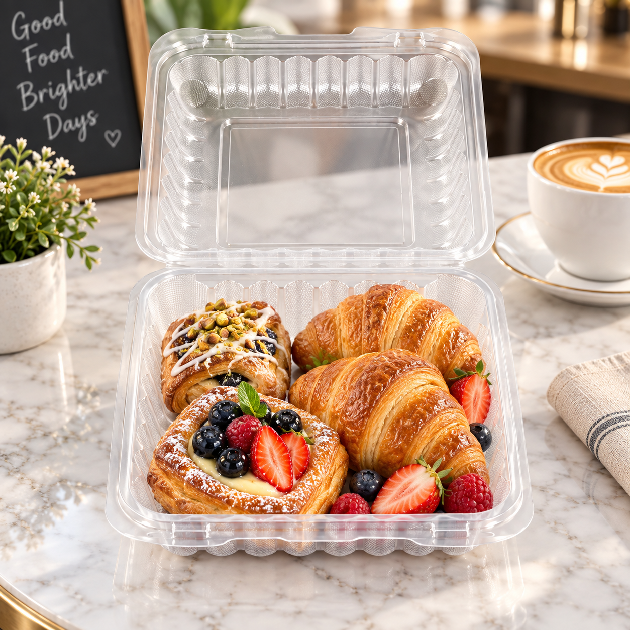 Elegant cake dome and bakery packaging