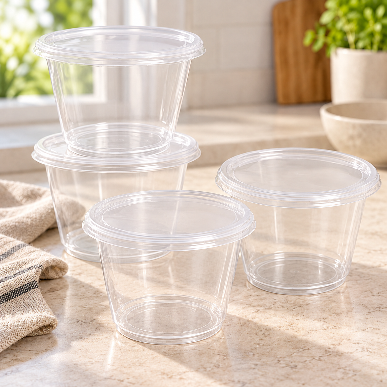 270ml PP Disposable Sauce Cup SKU WG93-9AB - Gallery Image