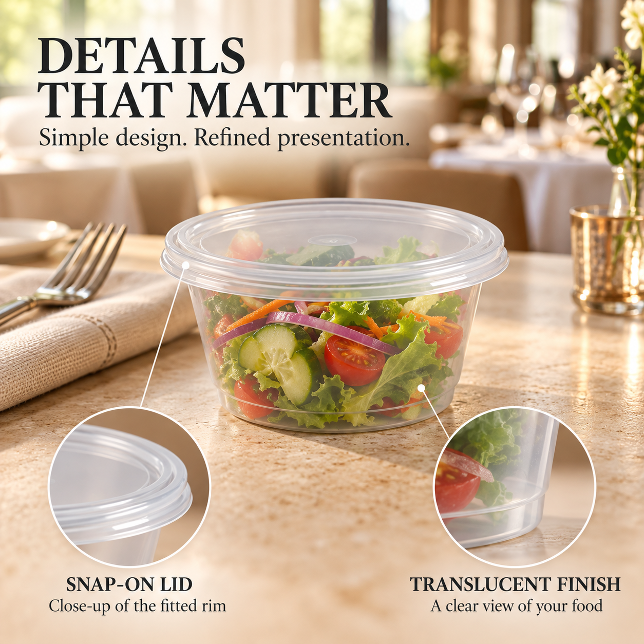150ml PP Disposable Sauce Cup SKU WG93-5AB - Gallery Image