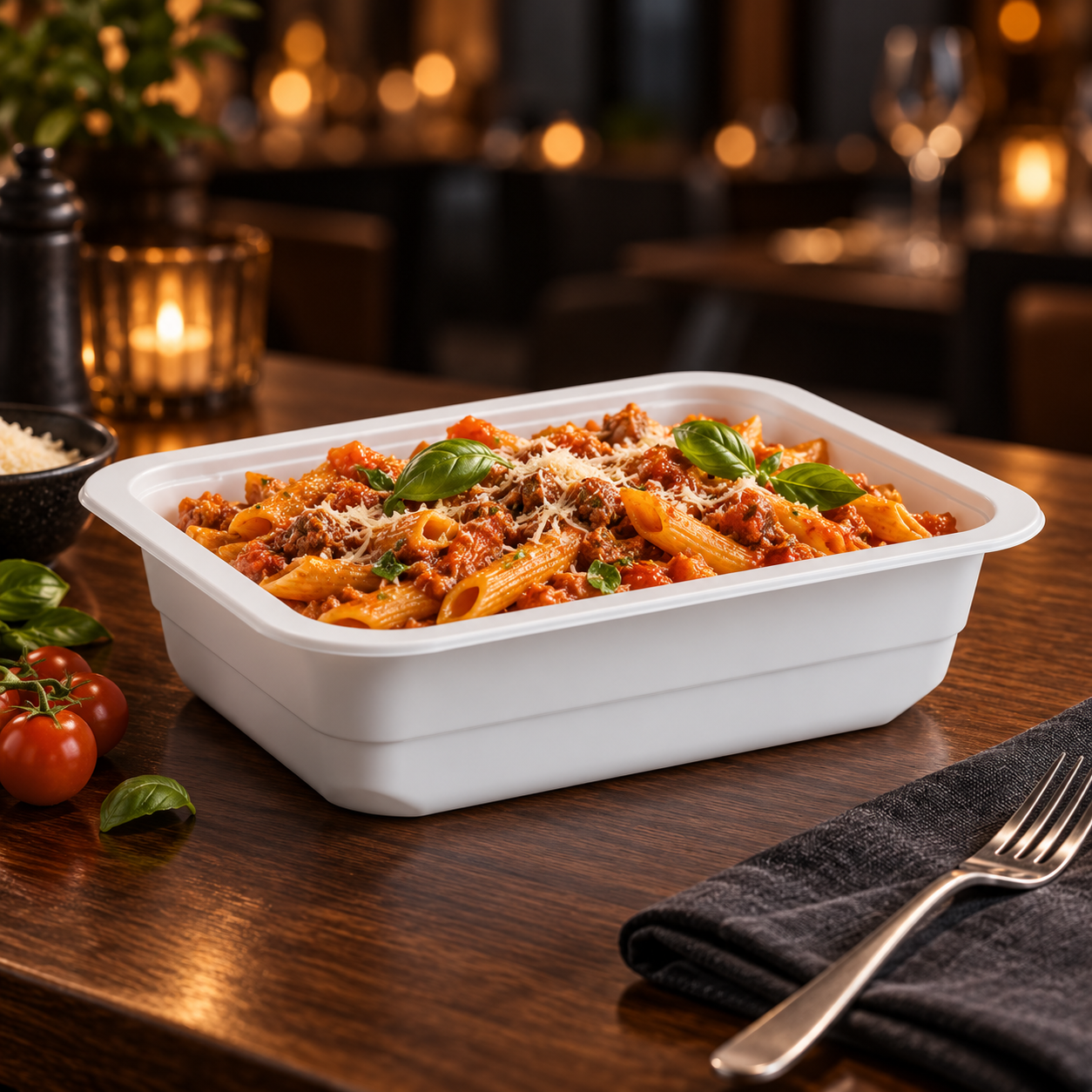 700ml MFPP 1-Compartment Film-Seal Food Tray SKU T3-700 food container