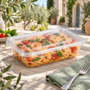 650ml PP Rectangular Food Storage Container SKU FG1-650B-2